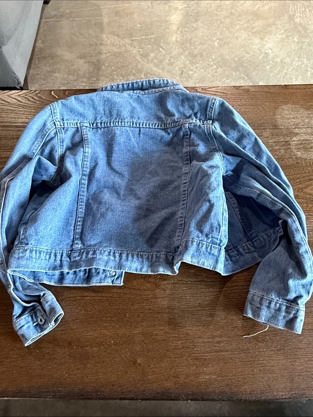 SHEIN Kids Blue Denim Button-Up Jacket
